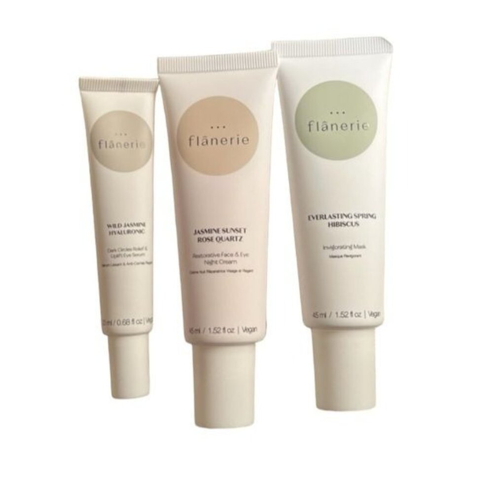 NEW Flanerie Rest & Rebalance Set Eye Serum Mask & Face & Eye Cream Set French - Picture 7 of 7